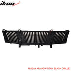 2004-2007Â Nissan Titan Front Hood Grille Vertical Style Black ABS