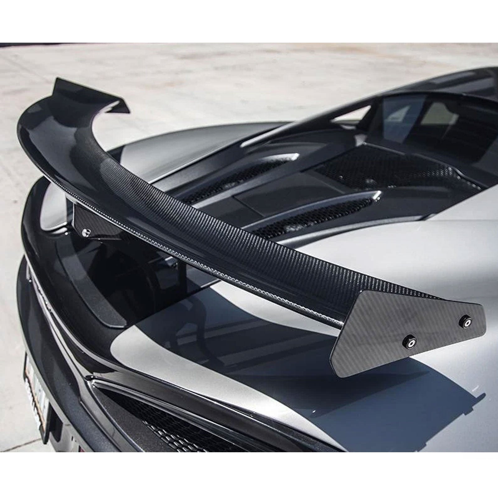 Dry Carbon Fiber GT4 Wing Spoiler for McLaren 570S - Bull Boost Performance