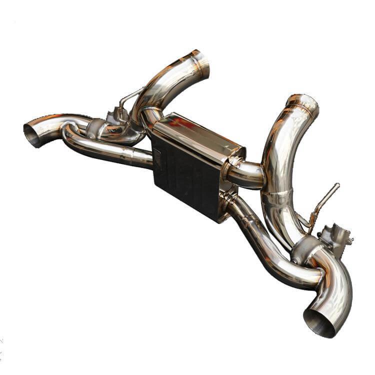 Stainless Valved Catback Exhaust System for McLaren GT OEM Tips - Bull Boost Performance