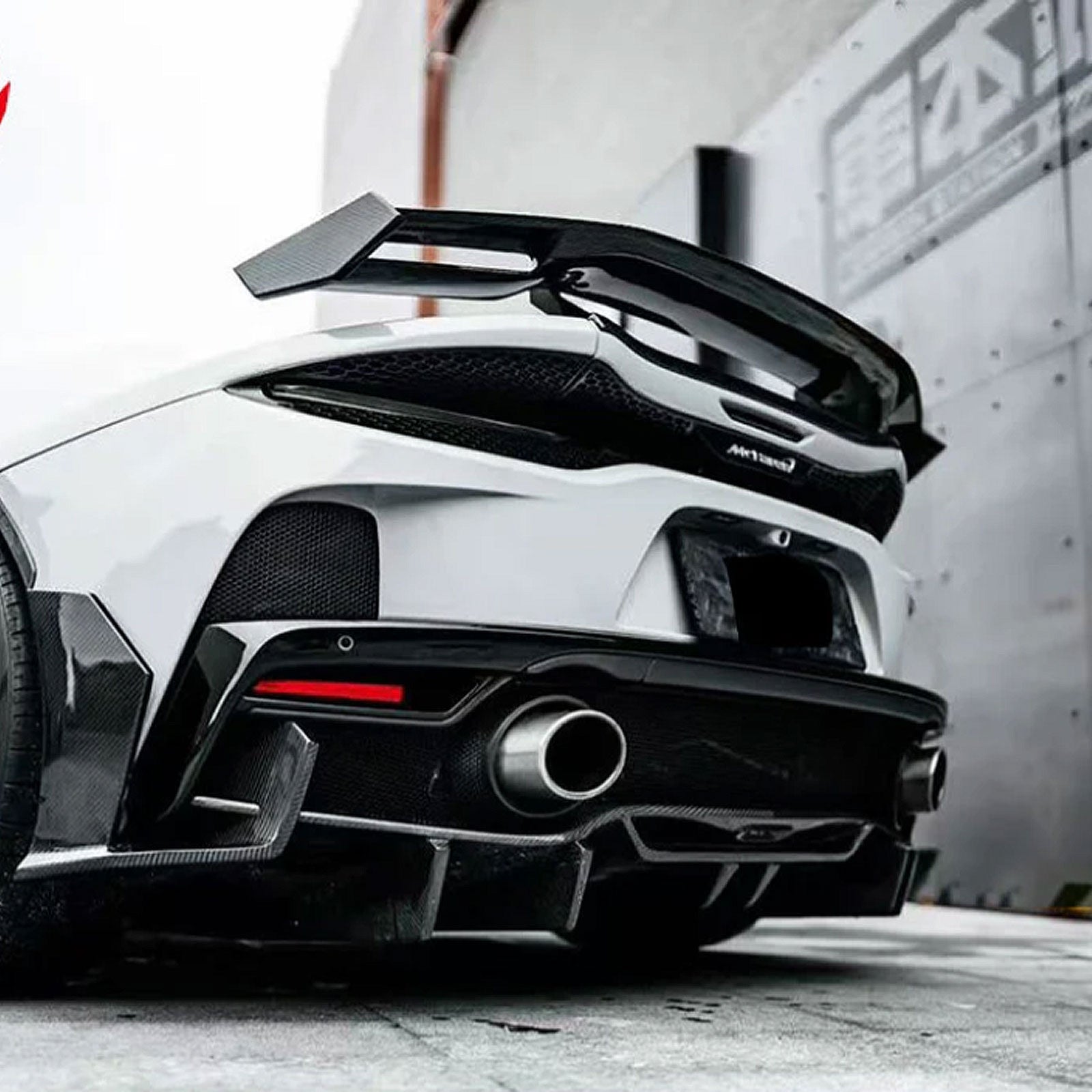 MSO Style Dry Carbon Fiber Rear Spoiler Wing for McLaren GT - Bull Boost Performance