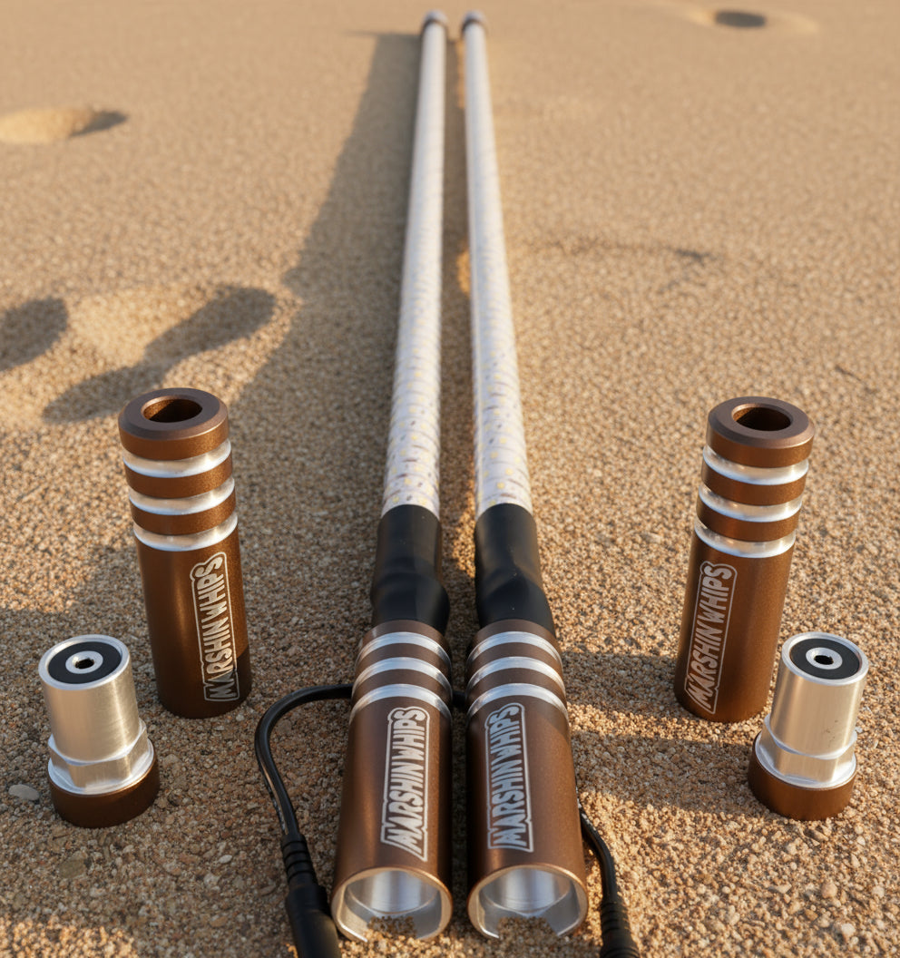 Game Changer LED Whip Set - Red, White & Blue Edition by Marshin Whips