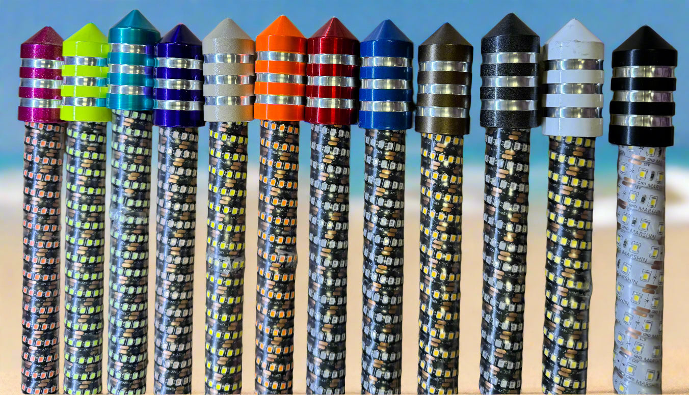 Game Changer LED Whip Set - Vibrant Purple