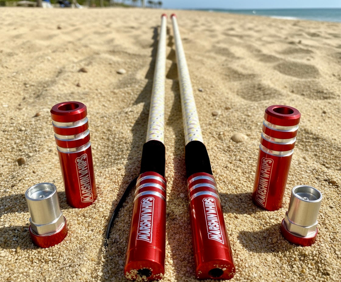 Game Changer LED Whip Set - Red, White & Blue Edition by Marshin Whips