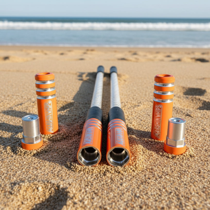 Game Changer LED Whip Set - Red, White & Blue Edition by Marshin Whips