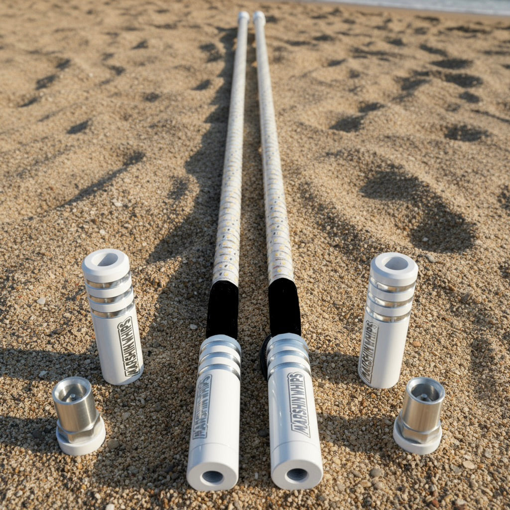 Game Changer LED Whip Set - Red, White & Blue Edition by Marshin Whips