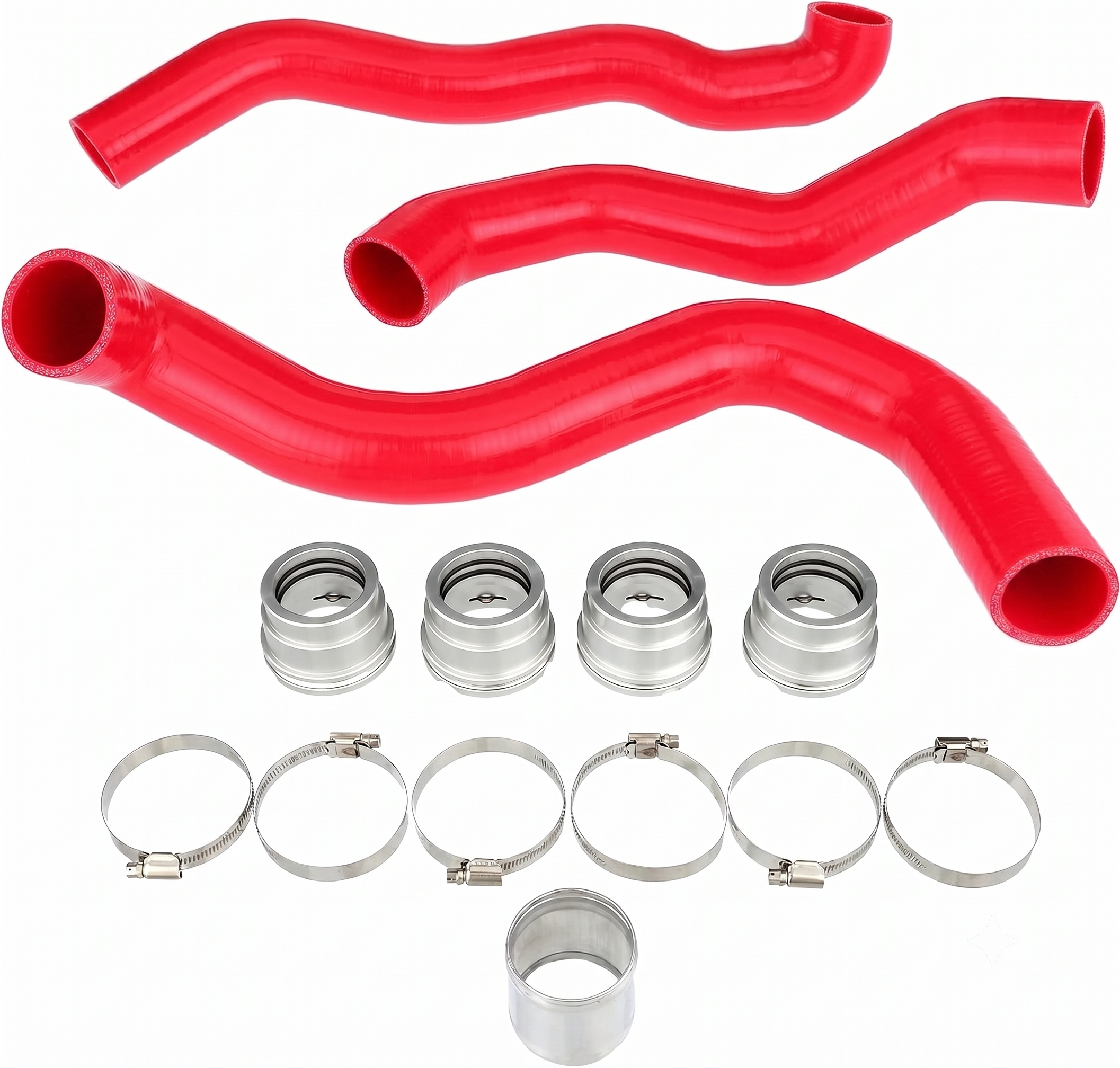Heavy Duty Silicone Coolant Hose Kit Fits Ford 08-10 6.4 Powerstroke F-250 F-350