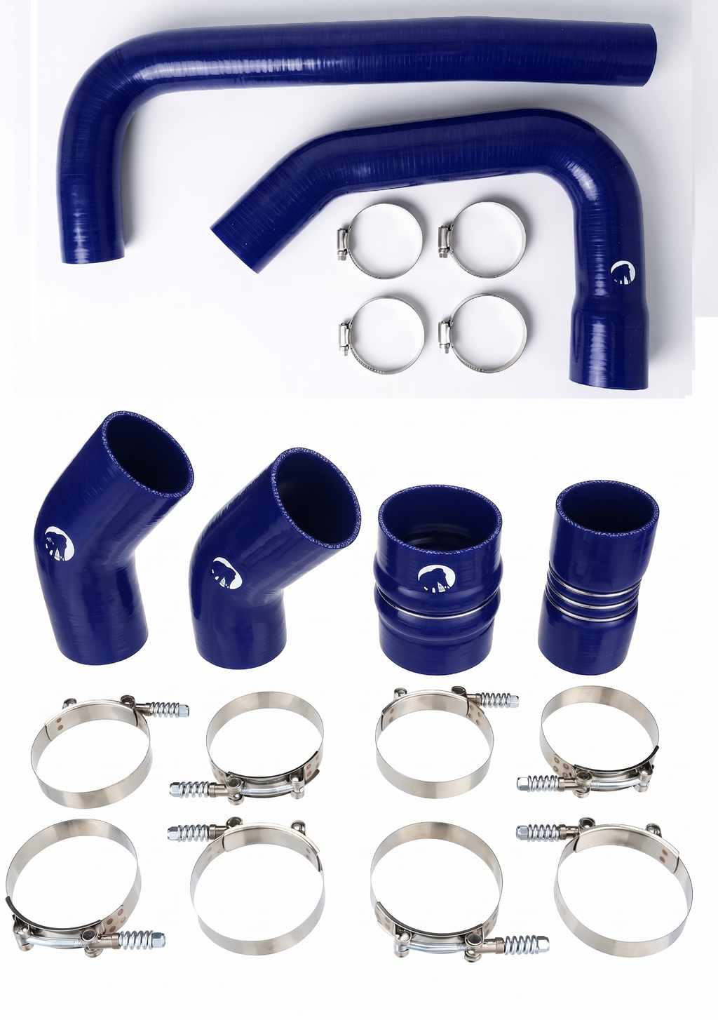 Heavy Duty Silicone Intercooler and Coolant Hose Kit Compatible With 2015-2018 Dodge Ram Cummins 2500 3500 6.7L Diesel