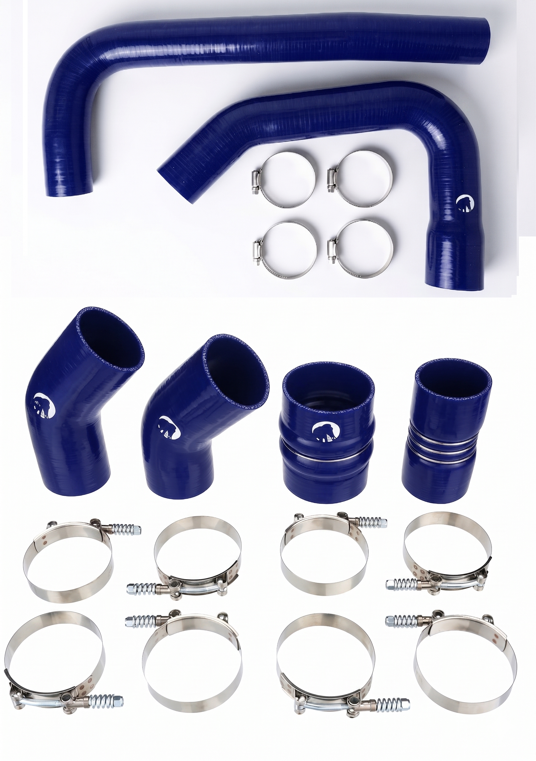 Heavy Duty Silicone Intercooler and Coolant Hose Kit Compatible With 2015-2018 Dodge Ram Cummins 2500 3500 6.7L Diesel