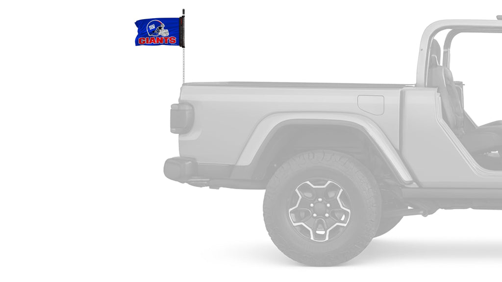 New York Giants 11"x17" Forever Wave Flag for Jeep Wrangler JLU 4-Door 2018-Present