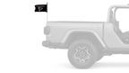 Atlanta Falcons 11"x17" Forever Wave Flag for Jeep Wrangler CJ-7 and CJ-8 1976-1986