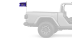 Baltimore Ravens 11"x17" Forever Wave Flag for Jeep Wrangler TJ 1996-2006