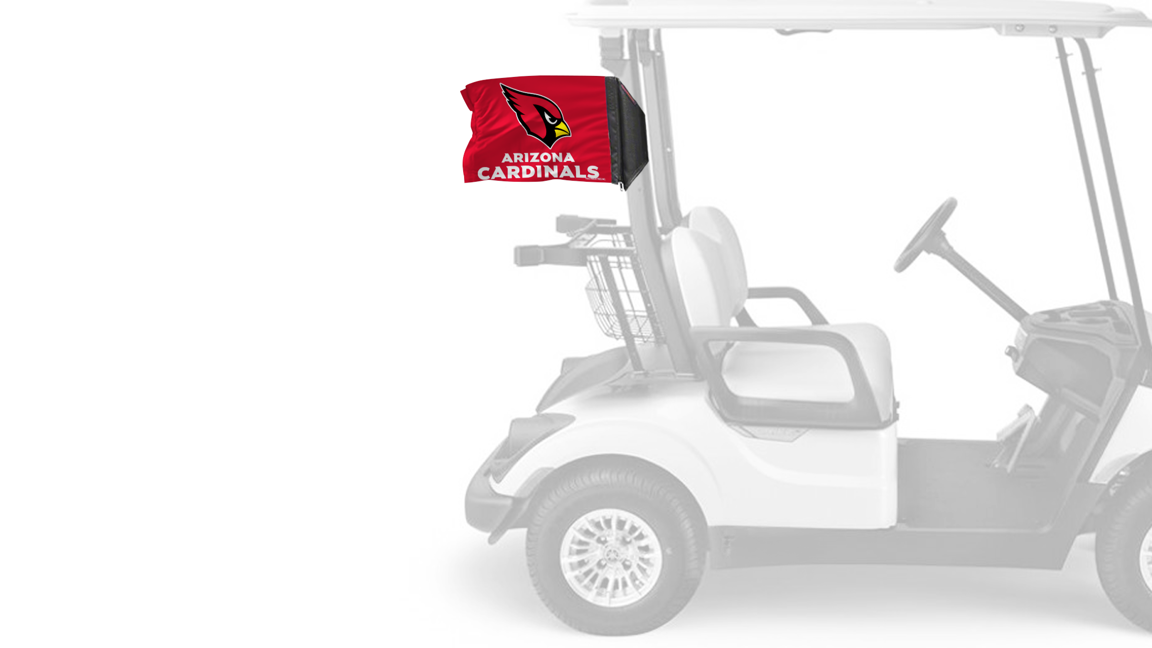 Arizona Cardinals 11"x17" Forever Wave Flag for Golf Carts