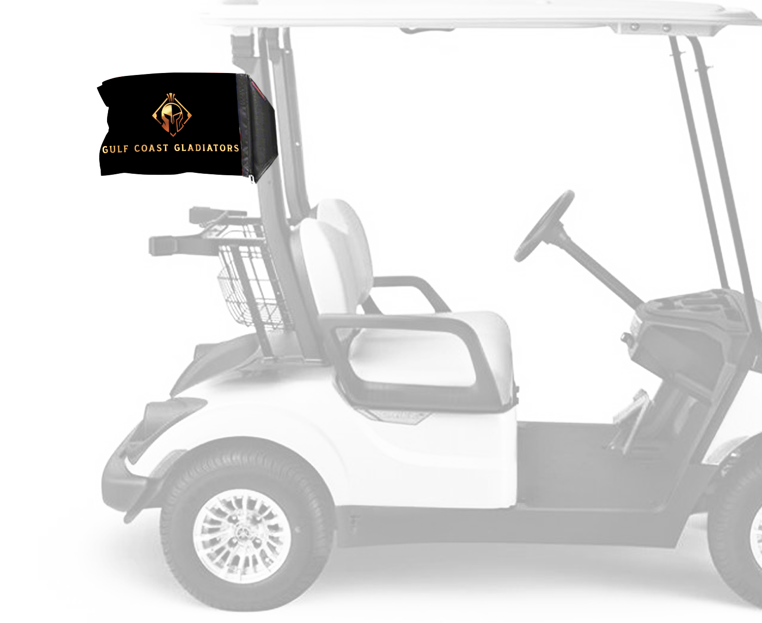 Gulf Coast Gladiators 11"x17" Forever Wave Flag for Golf Carts