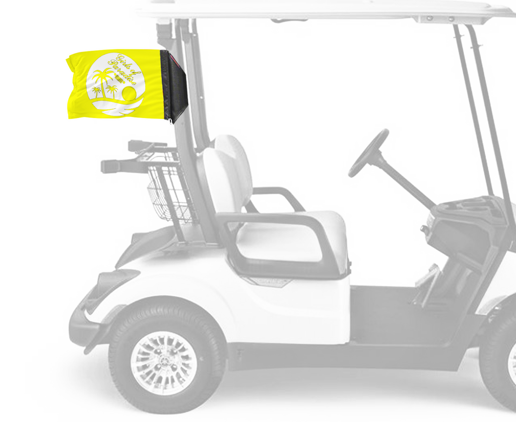 Girls Of Paradise 12"x18" Forever Wave Flag for Golf Carts