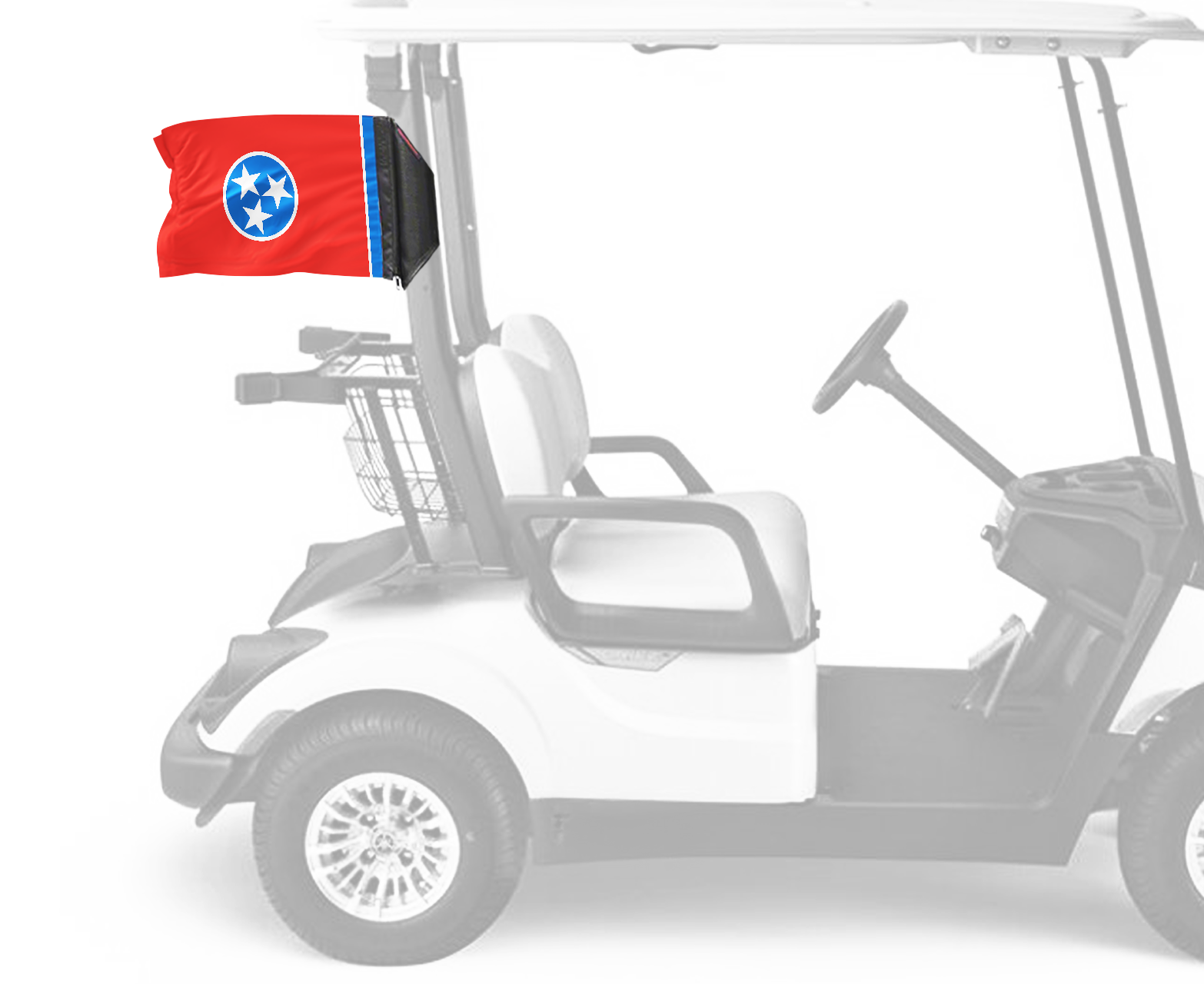 State Flag Tennessee 12"x18" Forever Wave Flag for Golf Carts