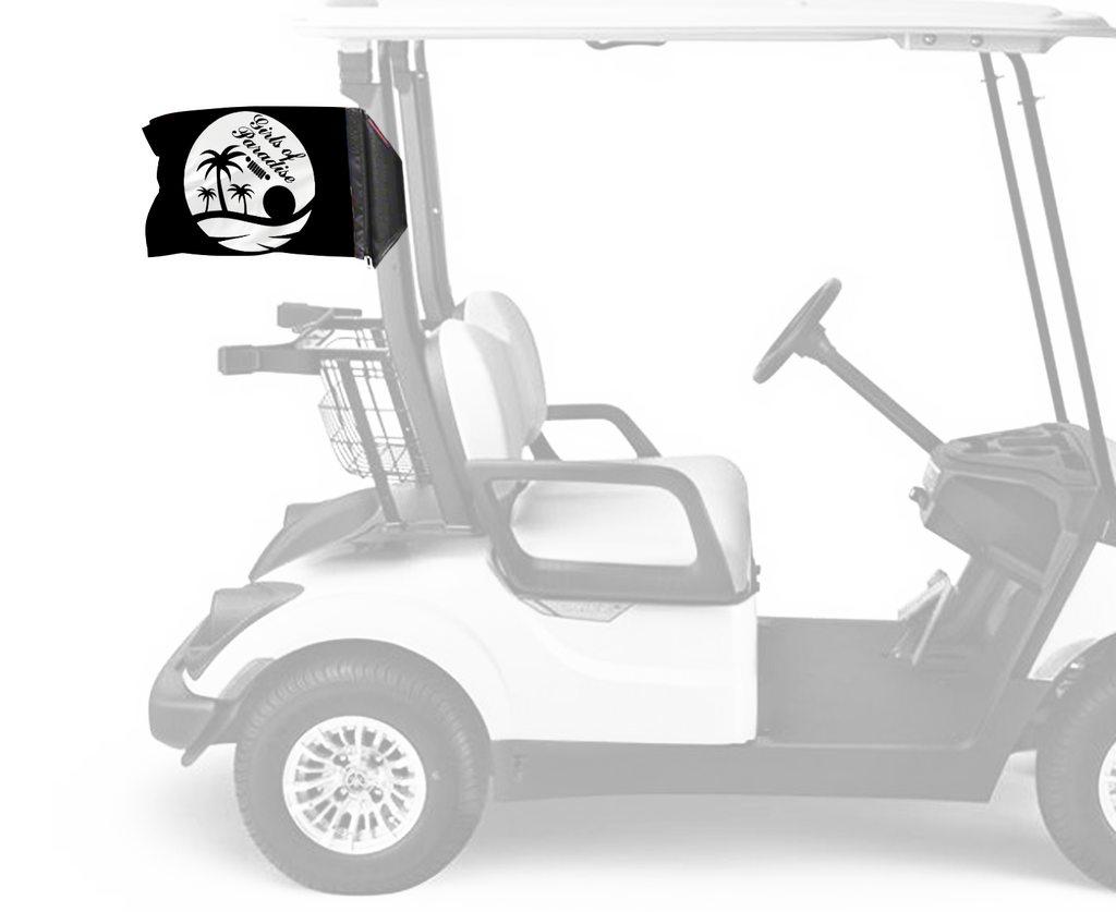 Girls Of Paradise 12"x18" Forever Wave Flag for Golf Carts