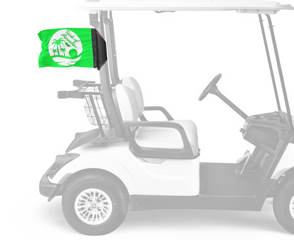 Girls Of Paradise 12"x18" Forever Wave Flag for Golf Carts