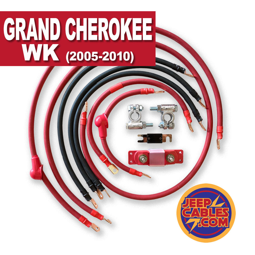 Jeep Grand Cherokee WK Big 7 Battery Cable Kit (2005-2010) by JS Alternators