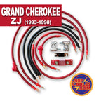 Jeep Grand Cherokee ZJ Big 7 Battery Cable Kit (1993-1998) by JS Alternators