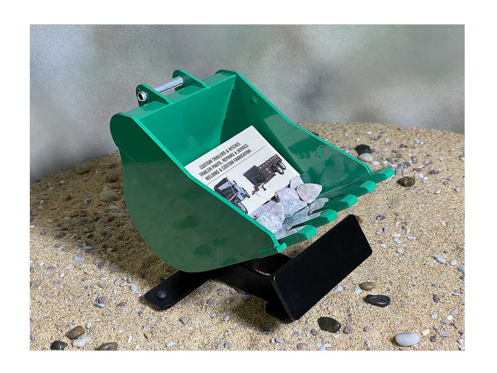 Digster STEEL Excavator Bucket Business Card Holder by AJ's Fab Shop