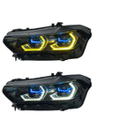 Laser LED Headlights Assembly for BMW X5 G05 (2019–2022) | Low & High Beam Laser Upgrade | Dual Color DRL | Plug & Play