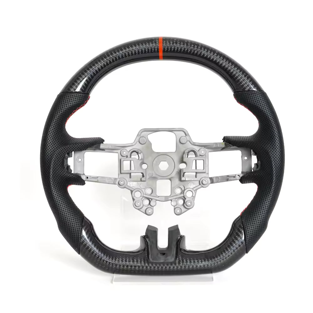 LED RPM Carbon Fiber Steering Wheel for Ford Mustang EcoBoost, GT & Shelby 2018-2023
