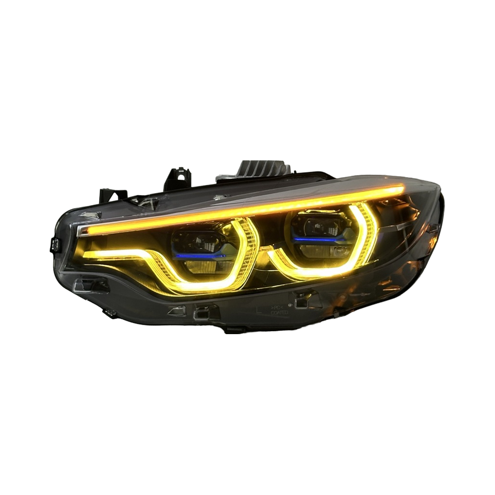 Ikon V3 LED Headlights Assembly for BMW 4 Series F32/F36 & M4 F82/F80 | Three-Color DRL Upgrade | Plug & Play