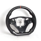 LED Carbon Fiber Steering Wheel for BMW E90 E92 E93 M3, 328i & 335i with Paddle Shifter Cutouts