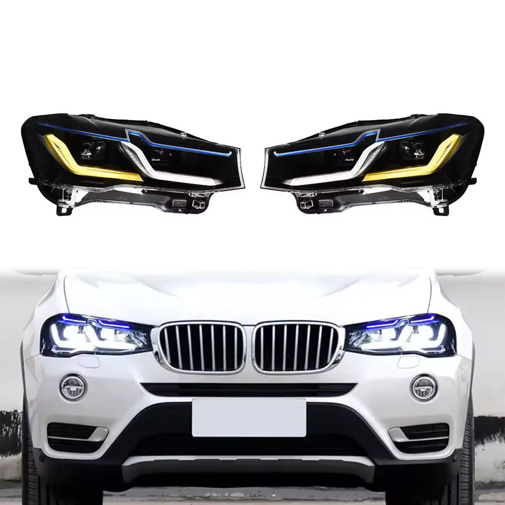 LED Headlights Assembly for BMW X3 F25 (2014–2017)