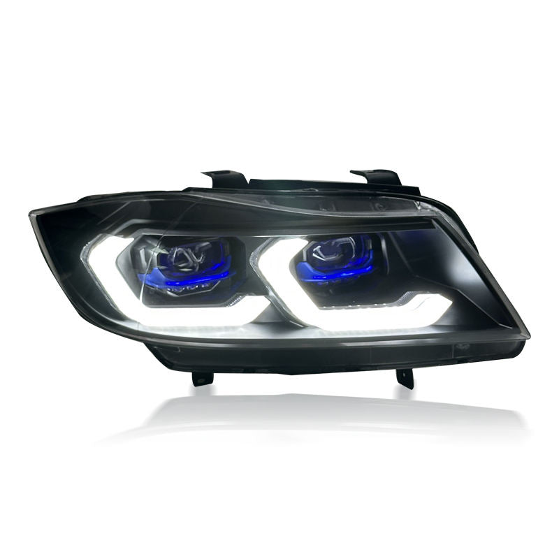 IKON Dual-Color Laser LED Headlights for BMW E90 3 Series