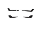 Audi A4 B9 S-Line / S4 Sedan Carbon Fiber Front Bumper Fins 2017 - 2019