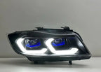 BMW 3 Series E90 LED Headlight Assembly with Dual-Color DRL 2005 - 2012