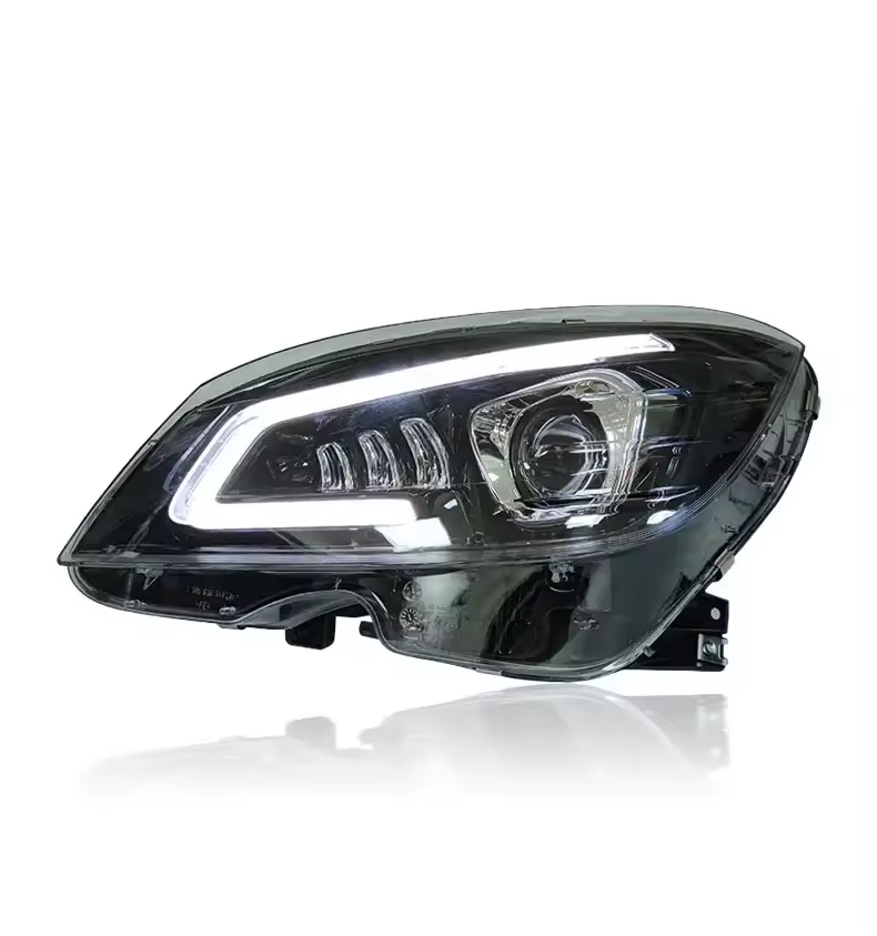 LED Headlights for Mercedes-Benz C-Class W204 2007–2011 Plug-and-Play Headlight Assembly