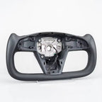 Heated Leather Yoke Steering Wheel for Tesla Model S / Model X 2021-2025
