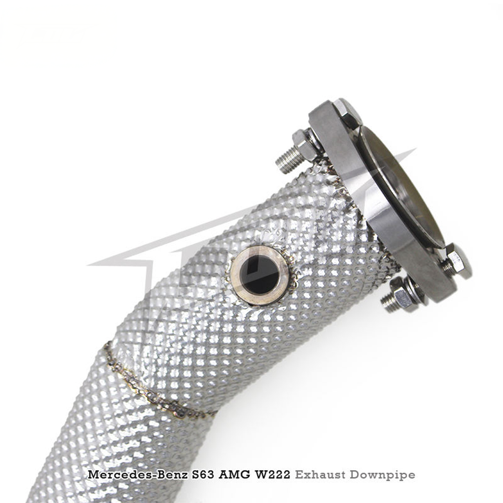 High Flow Catted Stainless Steel Downpipe for Mercedes Benz S560 S580 4.0T - Bull Boost Performance