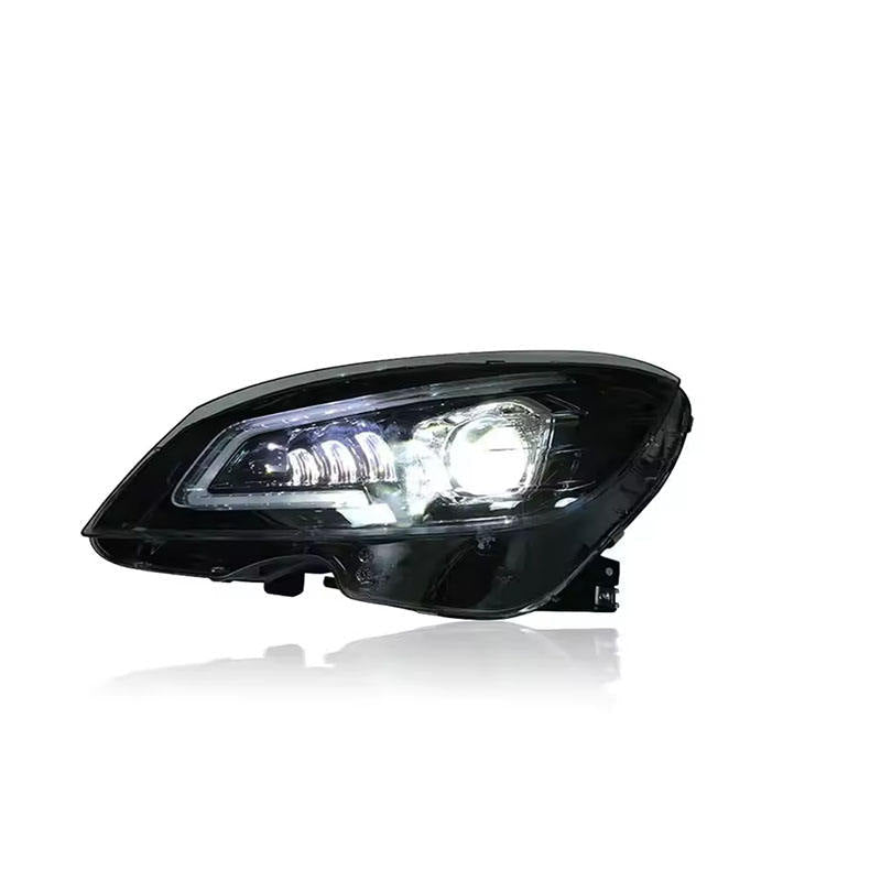 LED Headlights for Mercedes-Benz C-Class W204 2007–2011 Plug-and-Play Headlight Assembly