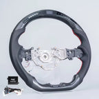 Real Carbon Fiber LED Steering Wheel for Nissan Z Fairlady 400Z RZ34 2023–2026 with Perforated Leather Grip