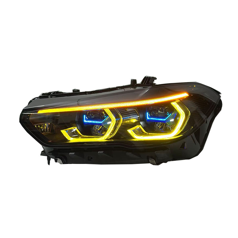 Laser LED Headlights Assembly for BMW X5 G05 (2019–2022) | Low & High Beam Laser Upgrade | Dual Color DRL | Plug & Play