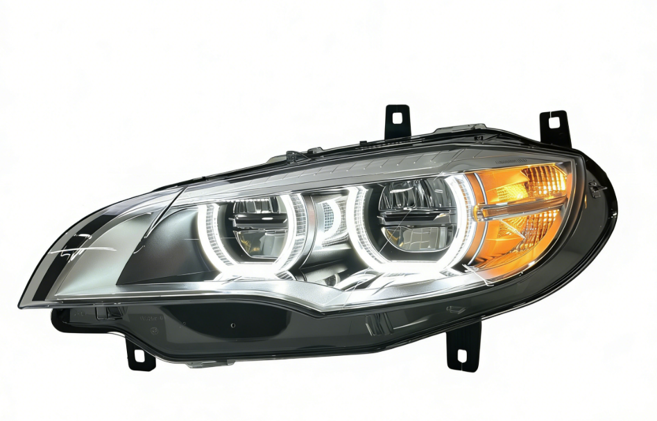 Dual-Color Angel Eye LED Headlights for BMW X6 E71 2008-2014