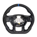 Leather Steering Wheel for Ford F-150 2015-2020 Heated Red Blue Stripe