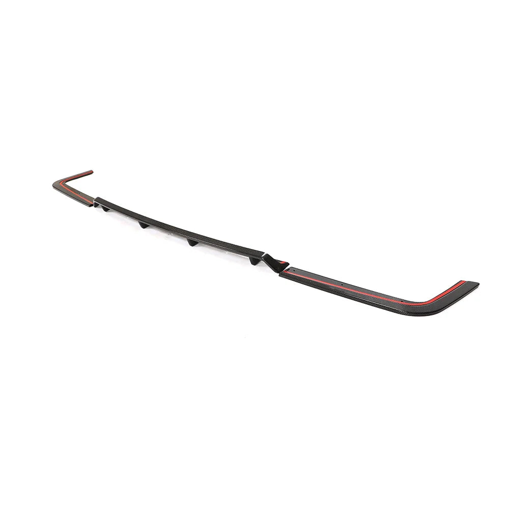 VW Transporter T6 Carbon Fiber Rear Bumper Lip Extension – Gloss Black (2015–2020)