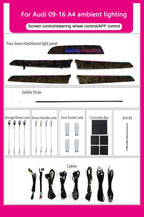 Audi A4 B8 Interior 64-Color Symphony LED Ambient Light Kit 2009 - 2016