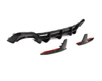 Audi RS7 C8 Sportback 4-Door Dry Carbon Fiber Rear Bumper Lip With Big Fins 2020 - 2021