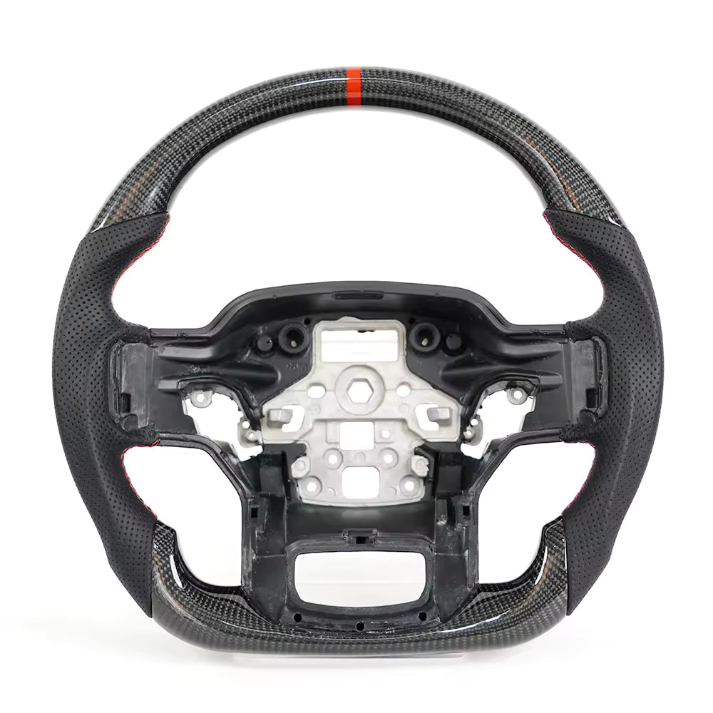 Carbon Fiber LED Steering Wheel for Ford F-150 Raptor 2021-2024