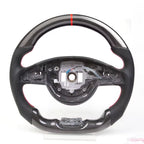 Carbon Fiber LED Steering Wheel for Mercedes-Benz W205 AMG C63, GLS, CLA & GLE 2016–2017 with Vibration (Non-Heated)