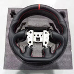 Full Leather Steering Wheel for Chevrolet Corvette C6 2005 4-Spoke with Red/Black Center Line (Non-Heated)