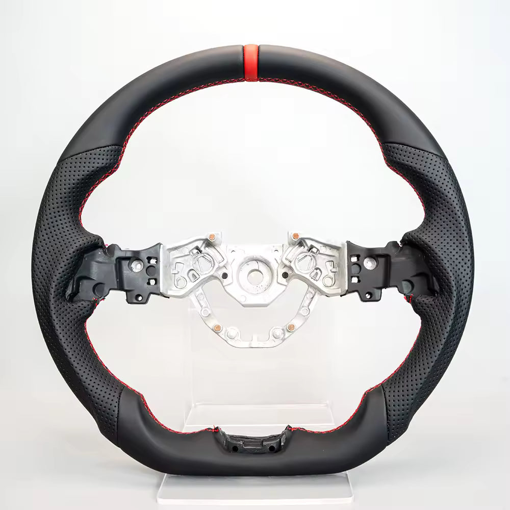 Real Carbon Fiber LED Steering Wheel for Nissan Z Fairlady 400Z RZ34 2023–2026 with Perforated Leather Grip