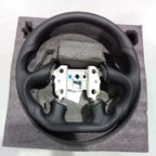 Hand-Stitched Leather Steering Wheel for Corvette C6 2005 (D-Shaped)