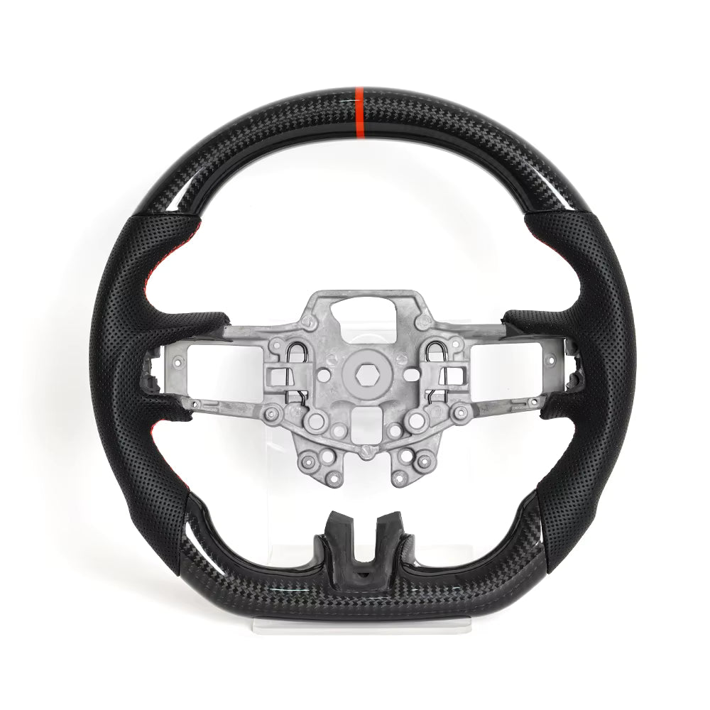 Real Carbon Fiber Steering Wheel for Ford Mustang GT Shelby 2015-2023