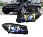BMW 5 Series F10 / F18 LED Headlight Assembly with High / Low Beam 2011 - 2017